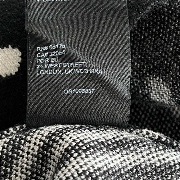 Anthropologie Lizzie Mock Neck Sweater Mixed Print Polka Dot Strips - Picture 10 of 11